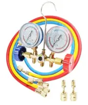 AC Gauge Set,Car AC Recharge Kit,Car Accessories AC Manifold Gauge Set,R134a ...