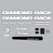 Diamond Back - 1994 ASCENT MTB for red frame decal set - Old school bmx