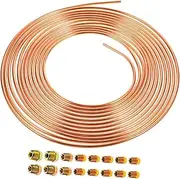 Car Fuelcable Brake Line Repair Kit Brake Line Fittings Car Cord Brake Line Replacement 3/16 Brake Line Auto Gas Wire Brake Line Hose Brake Lines Pipe Chamfer Tool Brake Line Clips
