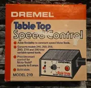 Vtg Dremel 219 Table Top Solid State Motor Variable Speed Control Moto Tools USA