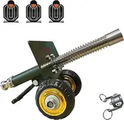 Sikymote Firecracker Artillery Cannon, 2024 New Mini Stainless Steel Cannon Model, Firecracker Launcher Model for Handcraft Military Model Collection Gifts Desktop Ornaments (Army Green)