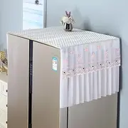 Namzi 1 piece anti slip refrigerator dust cover cloth, washing machine cover cloth, protective cover, single door double door freezer dust cover 55 * 50cm (pink)