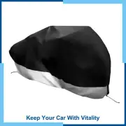Universal Pack (1) 2 Seater Bike Cover Bicycle Cover Dust Proof Silver Tone