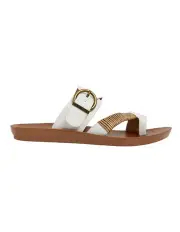 [Sandler] Geneva White Smooth Sandals