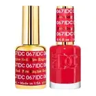 DND DC Soak Off Gel + Nail Polish - 067 - Fire Engine Red
