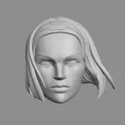 Mandalorian Bo Katan Kryze Rebels Animated custom head for Star Wars figures