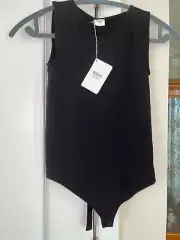 NWT $285 WOLFORD BLACK SLEEVLESS STRINGBODY XS