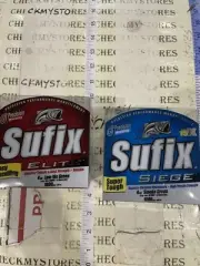 2X Sufix (Elite & Siege) Monofilament Line 1000 Yards 4-LB Test 0.008"