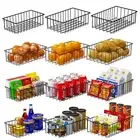 12Pack 3 Size Small Wire Storage Baskets for Organizing,Pantry Organization Bins