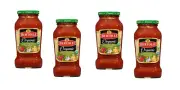 Bertolli Organic Olive Oil, Basil & Garlic Pasta Sauce - 4 Jars - 24oz/680g each