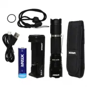 XTAR B20 CREE XM-L U3 LED WATERPROOF 2M 1200LM FLASHLIGHT CHARGER+BATT INCLUDED