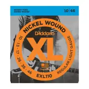 D'Addario EXL110 Nickel Wound Regular Light Electric Guitar Strings .010-.046