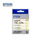 【1768購物網】EPSON LK - 4MBY C53S654474蛋黃哥懶懶款標籤帶 Sanrio系列卡通人物系列 12mm x 2.5M 條紋黃底黑字