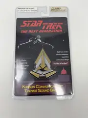 Star Trek The Next Generation Klingon Communicator Talking Sound Badge 1996