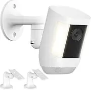 2Pack Wall Mount for Ring Spotlight Cam Battery and Ring Spotlight Cam Plus/Pro (Battery), 360°Adjustable Security Wall Mount Bracket for Ring Cam Indoor/Outdoor Use (Camera Not Included)