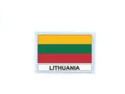 Patch badge iron on glue flag country LT lithuania
