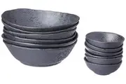 Shervin Verkil 12pc Rania Ceramic Soup/Laksa & Dipping Bowls Set- Gift Boxed