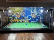Aidan Hutchinson Custom 2-card PSA display case with LED lights - Detroit Lions