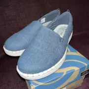 NEW IN BOX CLARKS STEP GLOW JADE CLOUDSTEPPERS LOAFERS BLUE SZ 8 SHOES SLIP ON