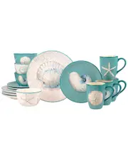 Certified International Ocean View 16pc Dinnerware Set, Service For 4