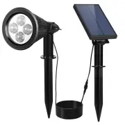 New 2-in-1 Solar Powered Spotlight, Dusk to Dawn, Waterproof Design