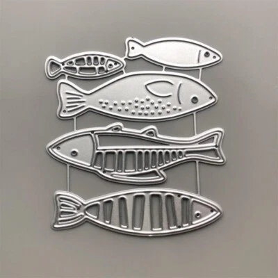 Fish Die Cut for Card Making Animal Metal Cutting Dies Congratulations Die Cu...