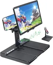 Magnifying Glass,Upgraded 12'' Version Phone Screen with Bluetooth Speaker 3D HD Movies Amplifier Projector Cell Phone Screen Enlarger with Portable Foldable Stand Screen Protector