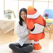 Simulation Fish Plush Toy/Plush Pillow Plush Throw Pillow/Stuffed Animal Toy, 31 Inch Stuffed Clownfish, Clownfish Plush Stuffed Animal Plush Toy for Kids Room, Ocean Party Home Decoration