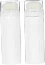 PACKOVE Makeup Powder Puff Container 2pcs Portable Travel Size Powder Compact Home Use Random