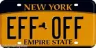 F OFF MINI LICENCE PLATE BEER FRIDGE TOOL BOX MAN CAVE LOCKER MAGNET