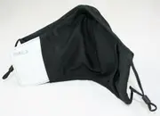 Face Mask Reusable Cotton Cloth Fabric W/ 2 Pm2.5 Perfect Fit Adjustable Black