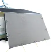 Caravan Privacy Screens Roll Out Awning 4Mx1.95M End Wall Side Sun Shade Screen