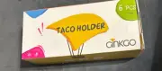 GINKGO Colorful Taco Holders set of 6, Large Taco Stand with Handle Each Can ...