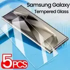 5PCS Tempered Glass for Samsung Galaxy S24 Ultra S23 A53 A54 S21FE S23Plus Scree