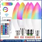RGB LED Smart Bulb Colour Changing Light Bulb E12/E14/E26/E27/B22 with Remote