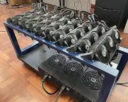 GPU Mount | 45 Degree GPU mount for Stackable Mining Rigs|GPU Cooling Mount