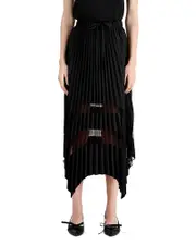 The Kooples Pleated Midi Skirt