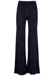 Day Birger ET Mikkelsen Denver Flared Ribbed-knit Trousers - Black - M (UK12 / M) M (UK12 / M)