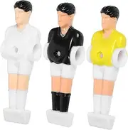 TOGEVAL 3pcs Human Figure Accessories Football Guy Foosball Replacement Parts Soccer Game Player Mini Soccer Mini Football Hover Tabletop Table Foosball Man Table Player PVC