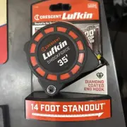 4 NEW! Crescent Lufkin 1-3/16" x 35' Shockforce G1 Dual Sided Tape Measure L1135