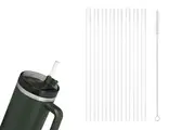 8Pcs Replacement Straw for Stanley 40 oz 30 oz Cup Tumbler Reusable Clear Straws for Stanley Cup Accessories