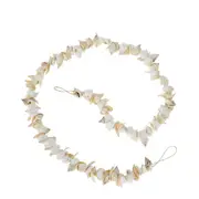 Belle Brighton 90cm Shell Garland w/ Jute String Wall Hanging Home Decor White