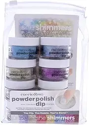 Cuccio Pro She Shimmers Nail Dipping Powder Polish Kit 8 Pieces, 8 count