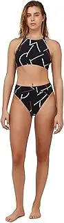 [Gottex] Women's Free Sport Beach High Neck Bikini Swim Top-Removable Soft Cups, Adjustable Straps, Front & Back Lining