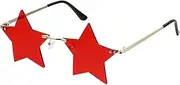 [LIFKOME] Party Sunglasses Succulent Planter Fake Mini Tart Molds Triple Enhancer Kettles Mini Cheesecake Molds Making Star Shaped Sunglasses Deformation Lens Drink Copper Alloy Grey