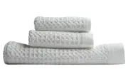 NUTRL - Silver Infused Waffle Towel Set US-Grown Supima Cotton, Quick Drying,...