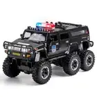 1/32 Sound&Light Police Car Pull Back Model Doors Openable Vehicle Kid Gifts g