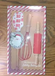 4 Piece Holday Spatula and Whisk Set Burton and Burton