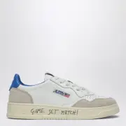 [AUTRY] Medalist trainer in white/blue leather and suede 37 IT White
