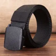 Men Military Tactical Canvas Belt Outdoor Sports Waistband Army Waist Belt Solid